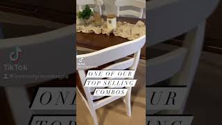 White and wood Table and Chairs Refinished gachalife [upl. by Briana]