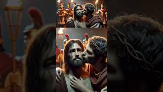 Judas Betrays Jesus With One Kiss biblehistory biblicalfigure jesushislife jesuswon [upl. by Longerich]