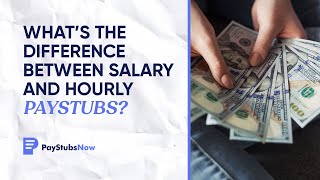 Whats the difference between salary and hourly paystubs  Pay Stubs Now [upl. by Colline]