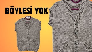 Yine Bir İLK  Reglan Omuz Detaylı Spor Erkek Yeleği [upl. by Asli]