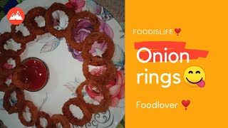 प्याज से बनाएं स्वादिष्ट नाश्ता onion rings recipe [upl. by Aydan45]