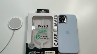 CaseMate Tough Clear Plus MagSafe for iPhone 12 Pro Max Unboxing and Review [upl. by Nwahsad]