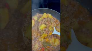 Suculento Picadillo de Carne de Res Molida con Papa food comida carnes [upl. by Kelsy]