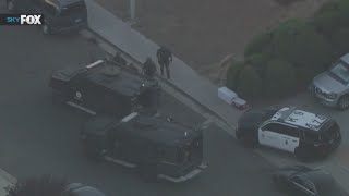 Palmdale barricade suspect surrenders body found in home [upl. by Ziagos128]