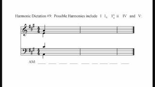 Harmonic Dictation 9 Moderate [upl. by Alleuqahs896]