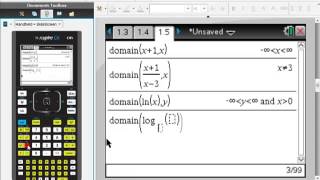 TiNspire CAS Finding Range and Domain of any Function THE TRICK [upl. by Uokes]