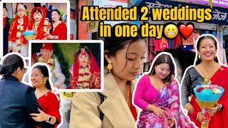 Attending 2 weddings like a married couple with umeshgurung9126 ❤️ ASTHA GURUNG💙 [upl. by Vidal827]