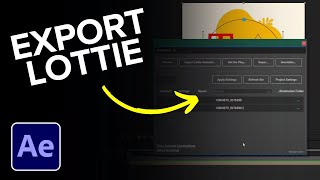 How to Export Lottie Files in After Effects [upl. by Ahsenahs]