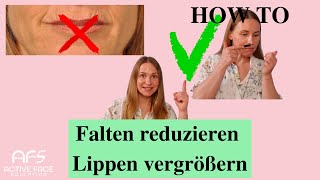 GesichtsTaping gegen Lippen Falten [upl. by Laforge]