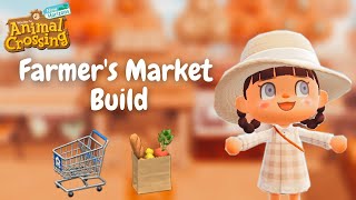 Farmers Market  Orchard Build🍊🍐 Animal Crossing New Horizons [upl. by Atlas]