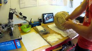 DUME Gives a Hand While Building My Pepakura Ironman Helmet [upl. by Yrevi]