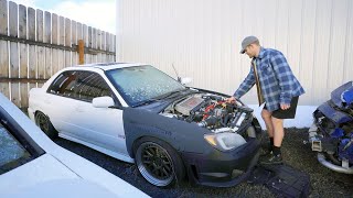 The Truth about the Drag Subaru STI Build [upl. by Ynattyrb395]