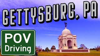 Gettysburg 🇺🇸 🚘 AUTO TOUR  COMPLETE Battlefield Trip [upl. by Yahsan]