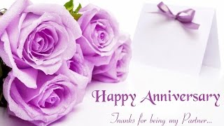 Happy Anniversary my love wisheswhatsapp videoromantic greetingslovely quotesgreetings [upl. by Edia]