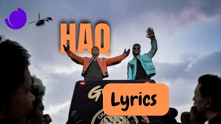 Ninho amp Niska  HAQ  Lyrics  sans instru 🚫 [upl. by Auka]