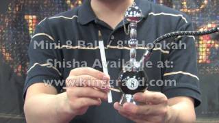 Super Mini Hookah Shisha  8 Ball Style [upl. by Nilekcaj]