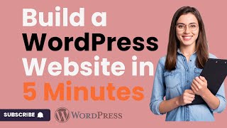 Build a WordPress Website in 5 Minute [upl. by Bertero277]