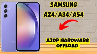 How to EnableDisable Turn Off A2DP Hardware Offload Samsung A24  A34  A54  A14 [upl. by Airdnaxela43]