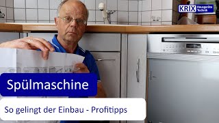 Spülmaschine einbauen  einfache Anleitung vom Profi [upl. by Leaj]