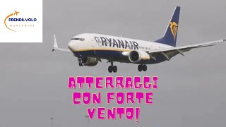 ATTERRAGGI AEREI CON FORTE VENTO [upl. by Aime993]