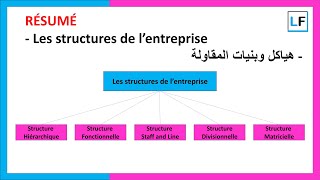 Résumé  Les structures de lentreprise [upl. by Grazia403]