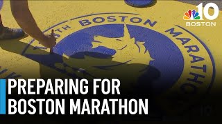 Preparations underway for Boston Marathon [upl. by Aneryc]