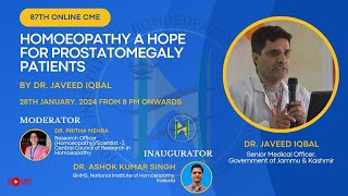 LIVE 86 Online CME Sessions  Ep 87 Homoeopathy a Hope for Prostatomegaly Patients [upl. by Synned640]