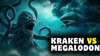 E SE O TUBARÃO MEGALODON ENFRENTASSE O KRAKEN [upl. by Hagi]