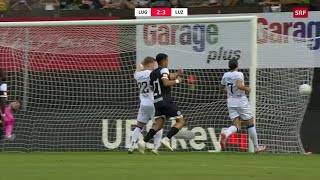 FC Lugano  FC Luzern 23 Swiss Super League Highlights [upl. by Ettegirb]