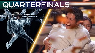 AIRFOOTWORKS Receives A GOLDEN BUZZER For A STUNNING Performance  Quarterfinals  AGT 2024 [upl. by Accemahs264]