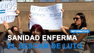 CSIF protesta ante una quotSanidad enferma de muertequot en CLM [upl. by Ahsied]