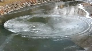 Strangest Weather on Earth Rare Ice Circles [upl. by Neztnaj]