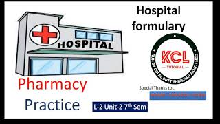 Hospital Formulary  Definition Advantage  Parts of Formulary L2 Unit2 Pharmacy Practice 7th sem [upl. by Neala398]