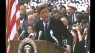 JFK  quotWe choose to go to the Moonquot space race speech full length [upl. by Nywra]