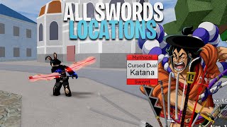 All Swords Locations in Blox Fruits  First Sea [upl. by Siwel]