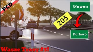 Trasa Darłowo ➡ Sławno DW205  Wasze Trasy  3  Polish Car Driving  Roblox [upl. by Aerdnua]