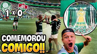 JOGADORES DO PALMEIRAS COMEMORARAM O GOL DO MEU LADO Palmeiras x Fluminense [upl. by Arahas294]