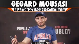 Gegard Mousasi  Bellator 275 Post Fight Interview [upl. by Ricardama]