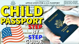 How To Apply For Child US Passport 2024 🇺🇸👶 [upl. by Lubbi]