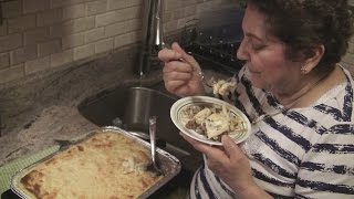 Angelos Mom Makes Pastichio Greek Lasagne [upl. by Asilrak]