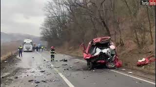 Accident mortal  HuedinPoieni județul Cluj  2 februarie 2024 [upl. by Caitlin]