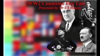 Tier ranking WW2 Countries [upl. by Annel]