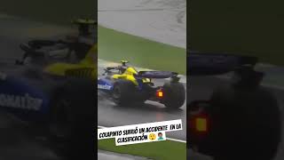 Colapinto sufrió un accidente en la clasificación 😲🤦🏽‍♂️f1 tending [upl. by Ellek]