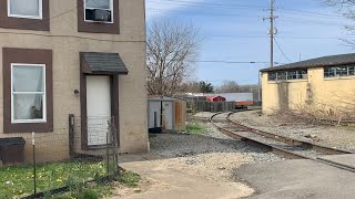 Abandoned RR Spurs amp Grain Elevator In Circleville Ohio Norfolk Southern Grain Train On Sharp Curve [upl. by Poler]