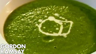 Minted Pea and Watercress Veloute  Gordon Ramsay [upl. by Natsirk]