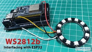 WS2812b LED Ring Interfacing with ESP32 [upl. by Irmine367]