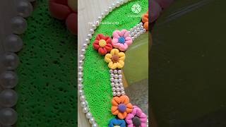 Diy mirror using super light clay😍mirror decoration ideas ☺️ mirror wall hanging short viralvideo [upl. by Wilinski]