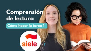 SIELE  Prueba de Comprensión de lectura tarea 1  MODELO [upl. by Atiran]