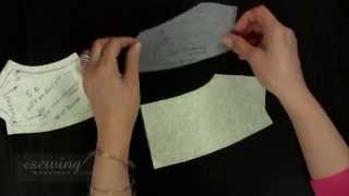 Cutting and Fusing Interfacing to the Front and Back Facing Pieces FREE SAMPLE [upl. by Creamer]