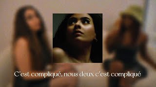 Melina Sdk  Compliqué feat MaudElka Lyrics video [upl. by Cirdet]